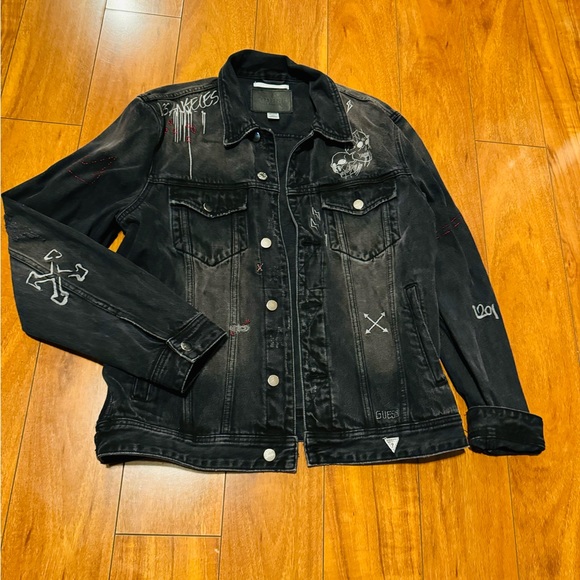 GUESS Mens DiLLon jacket jeans - Picture 1 of 7